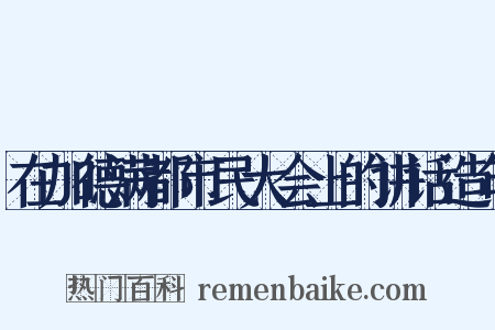 在加德满都市民大会上的讲话造句是什么意思的图片